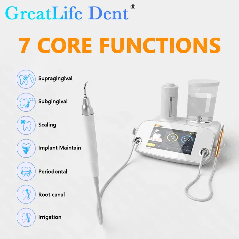 GreatLife Dent Dental Ultrasonic Scaler Machine For Dentist Multi-function Ultrasonic Periodontal Therapy System With Handpiece