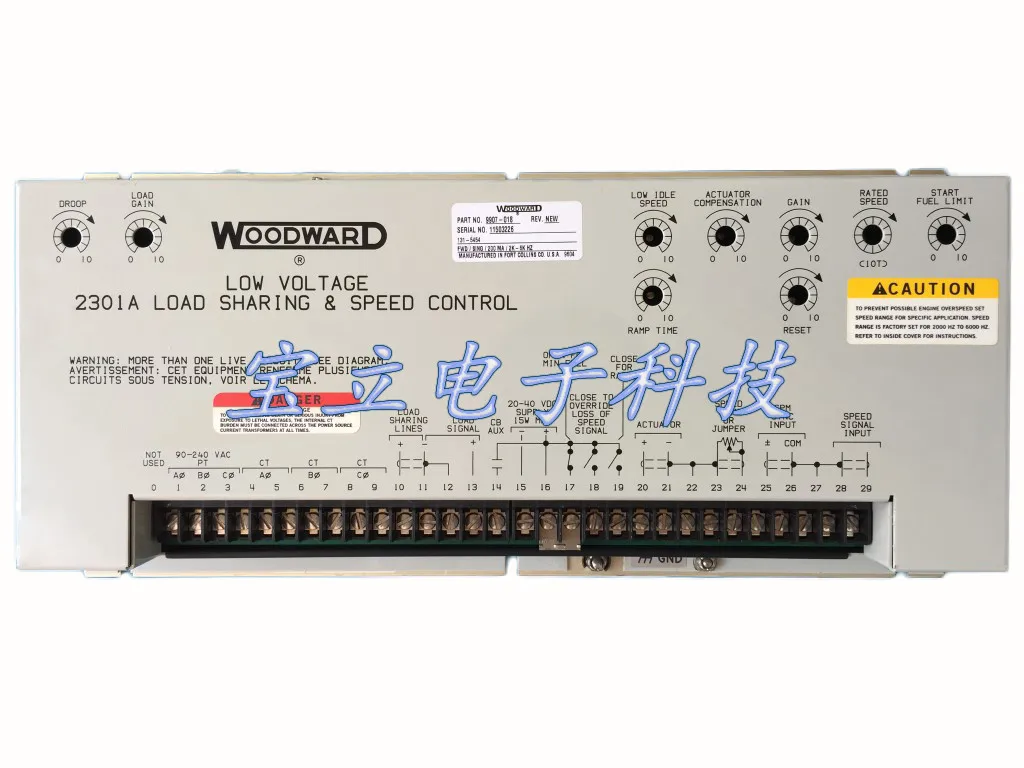 

WOODWARD Woodward 9907-018 Контроллер регулятора генераторной установки 2301A Плата синхронизации управления