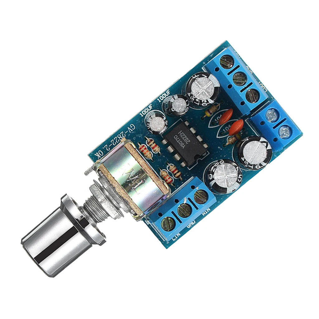 

TDA2822M Stereo 2.0 Channel Amplifier Module Adapter for Radio Cassette