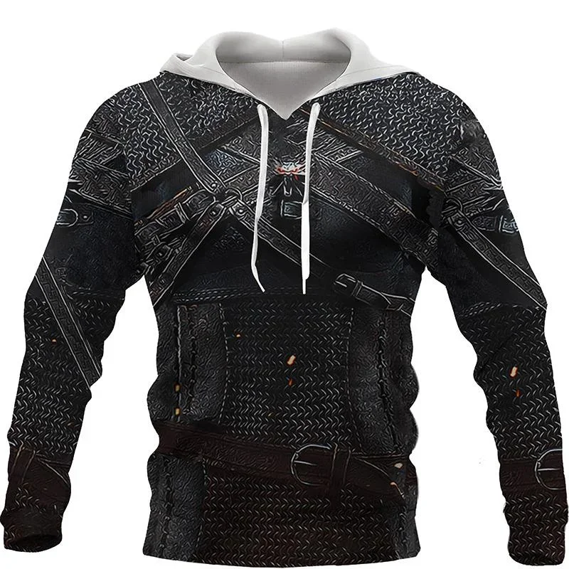 

Винтажная толстовка с 3D принтом рыцаря тамплиеров для мужчин, крутая средневековая доспехи, костюм для косплея, толстовка, осенние толстовки с длинными рукавами