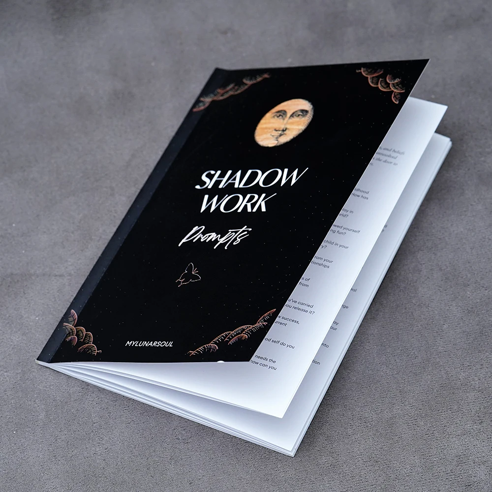 34 عمل الظل يطالب على شفاء الطفل الداخلي وعلاقات القلق والعلاج الذاتي Spiritua Shadow Work Journal أساسيات 40 صفحة