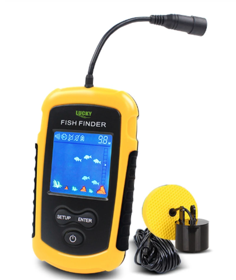 알람 소나 어군 탐지기 100M 휴대용 어군 탐지기 낚시 미끼 에코 사운더 낚시 탐지기 알람 변환기 호수 바다 낚시