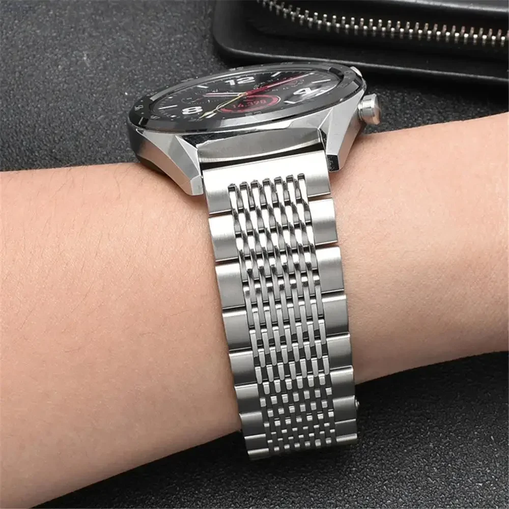 20mm 22mm Stainless Steel Strap for Samsung Galaxy Watch Gear S2 S3 Active 2 Huawei Watch 2 pro GT 2 Solid Metal Bracelet Band image 6