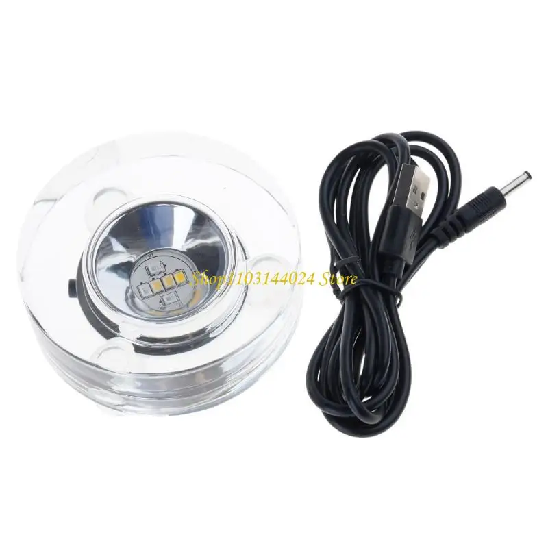 

N5KE Несколько цветных вращающихся стенд USB Powered для ювелирных произведений искусства