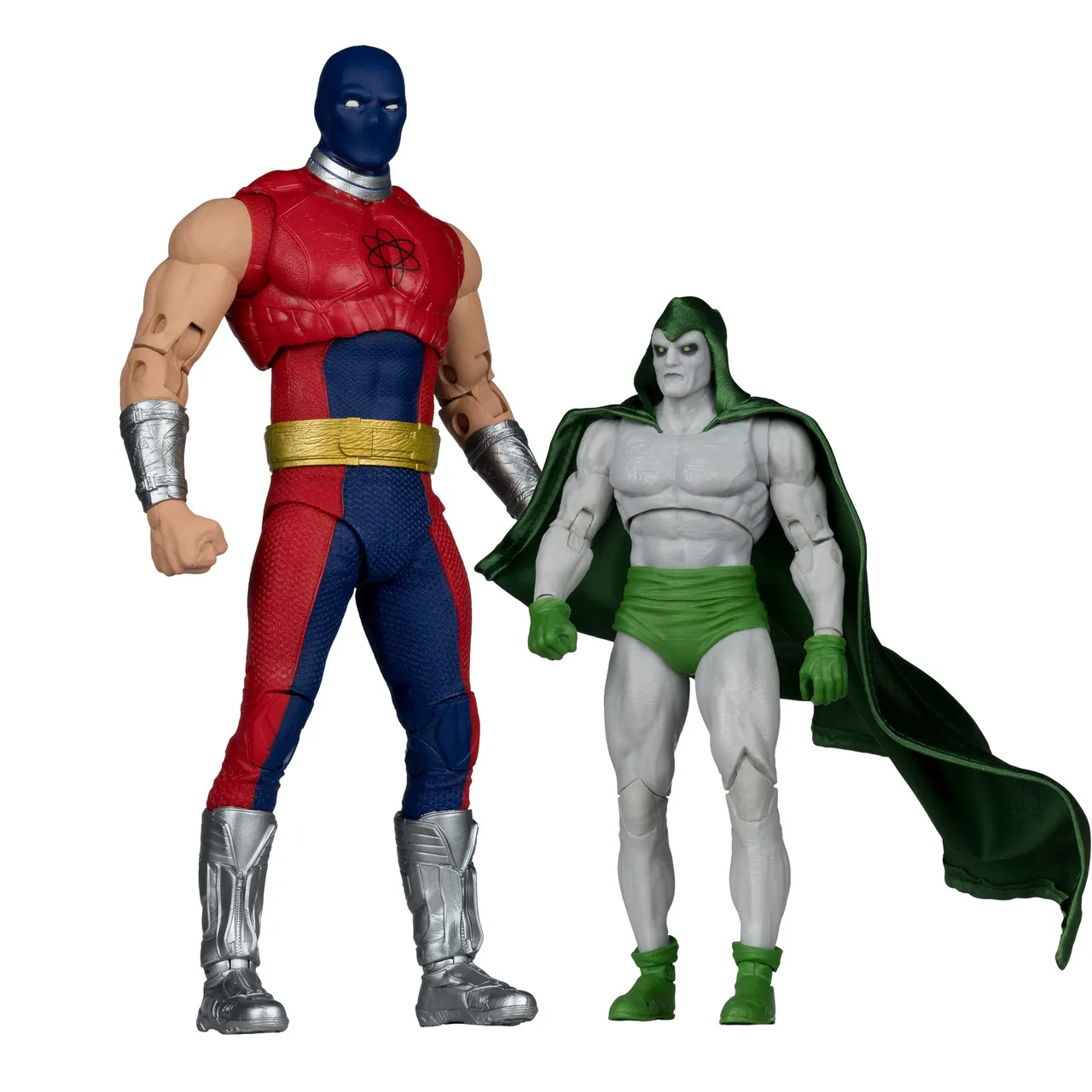 McFarlane Toys Atom Smasher kontra. Figurka akcji Spectre (JSA: Black Vengeance) 7 cali, zestaw 2 sztuk, model z serii DC Multiverse