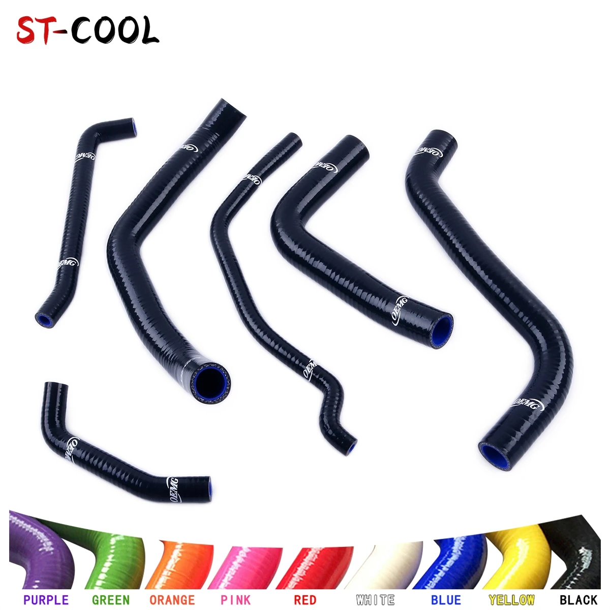 FOR 2006-2009 SUZUKI GSXR 600 750 GSXR600 GSXR K6 2007 2008 Radiator Coolant Hoses Kit Silicone Tubes Pipes 6Pcs 10 Colors