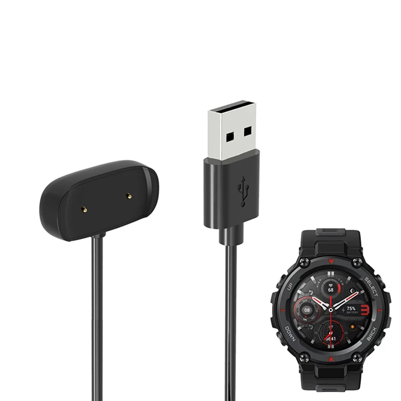 Smartwatch Dock Charger Adapter USB Charging Cable for Amazfit T-Rex 2/Ultra/Trex Pro Smart Watch Charge Wire T-rex2 Accessories