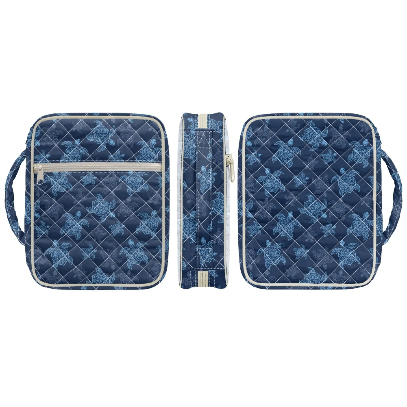 Coloranimal Turtle 2026 Collection Zipper Bible Carrying Case Bag for Spiritual Polyester Scripture Case