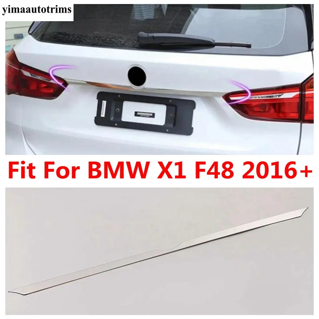 

Rear Trunk Tail Gate Door Handle Strip Decoration Cover Trim Stainless Steel Accessories Exterior Fit For BMW X1 F48 2016 - 2021