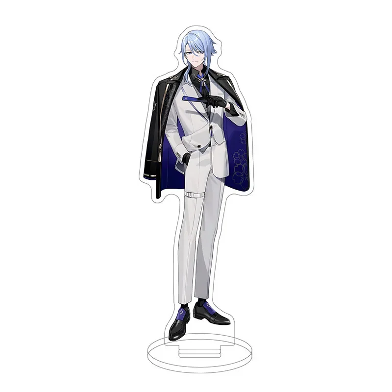 Hot Game Yuanshen Special Agent Acrylic Stand Action Figure Diluc Arlecchino Wanderer Model Plate Desk Decoration Standing Sign view 5