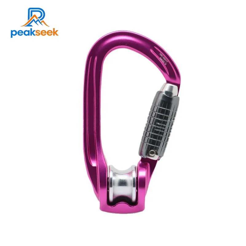 

PeakSeek 22KN Профессиональный шкив из алюминиевого сплава, безопасный карабин, главный замок безопасности для скалолазания на открытом воздухе
