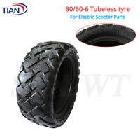 10 Inch 80/60-6 Tire Tubeless for KUGOO M5 Solar P1 Jueshuai X700 X750 FLJ C11 T11 Electric Scooter Parts for All of This Model