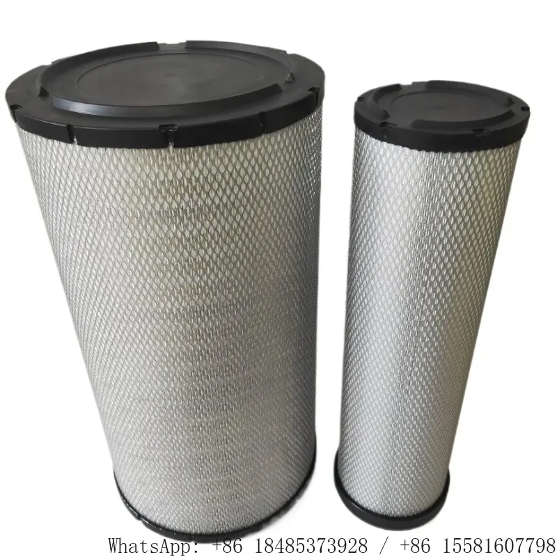 Round Air Filter Replacement Cartridge Fit Construction Machinery Equipment Air Intake Filtration Spare Part