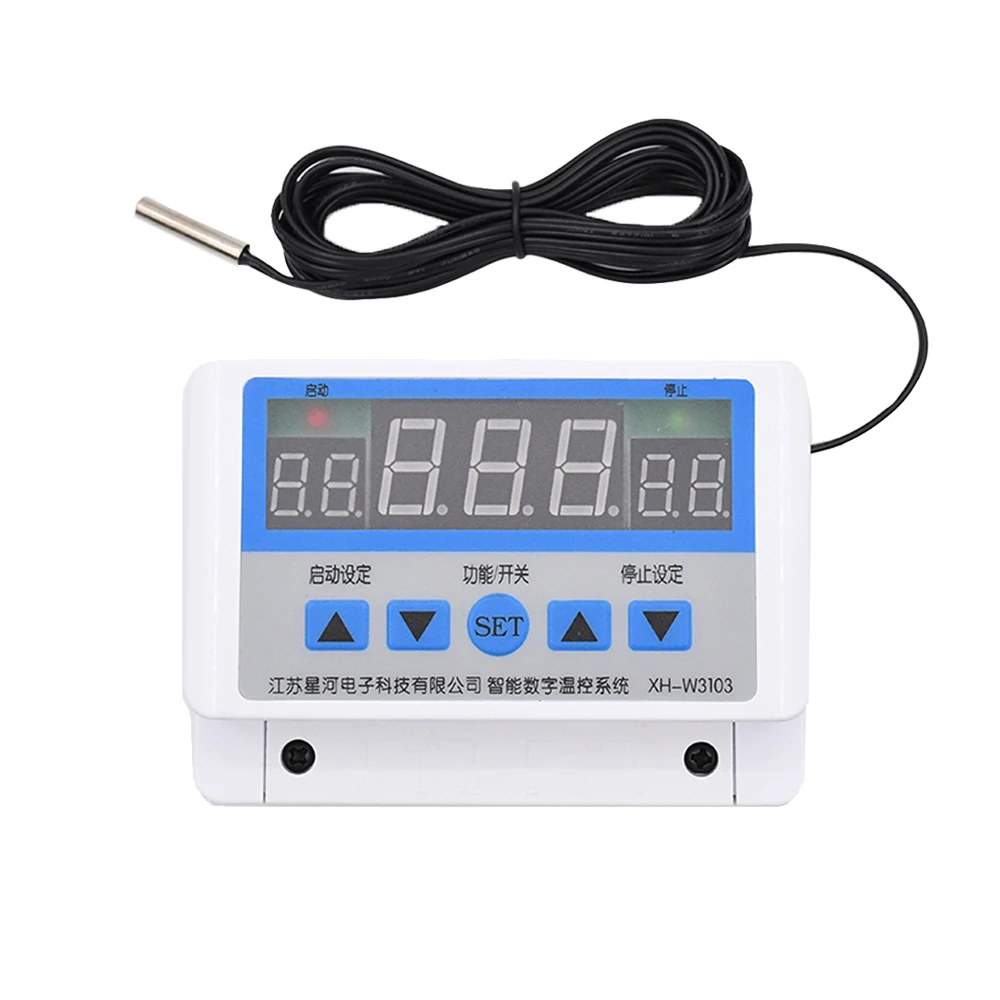 W3103 DC 12V 24V AC 220V Temperature Controller 300W 600W 5000W High Power Digital Thermostat 30A Temperature Controller Switch