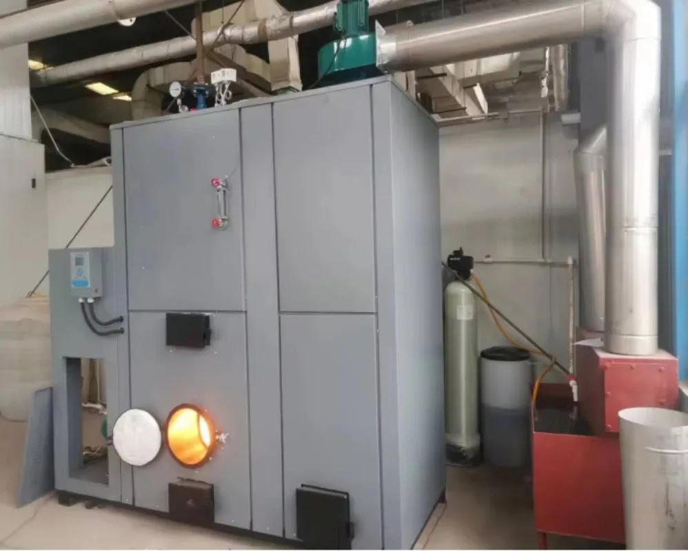 Wood Fired Steam Boiler Vertical 0.5-1Ton Pellet Generator Industrial Heating High Efficiency Energy Saving Custom