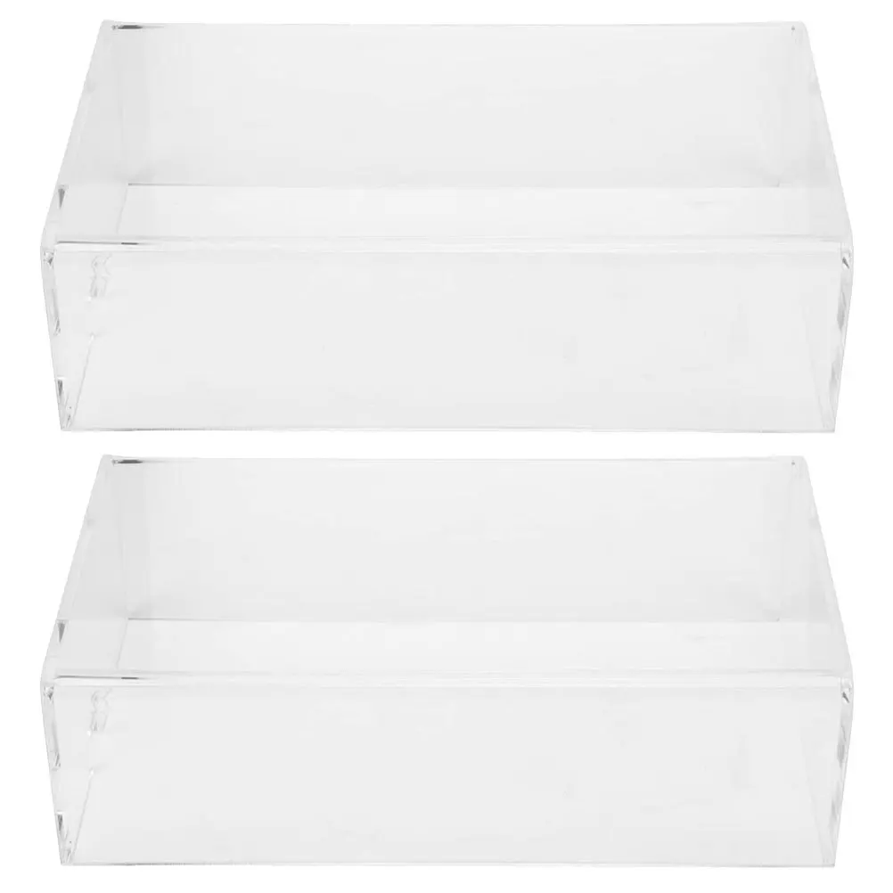 

2Pcs Mouse Dust Cover Clear Acrylic Protective Case Removable Washable Scratch Proof Mouse Protector for Office Laptop Home Use