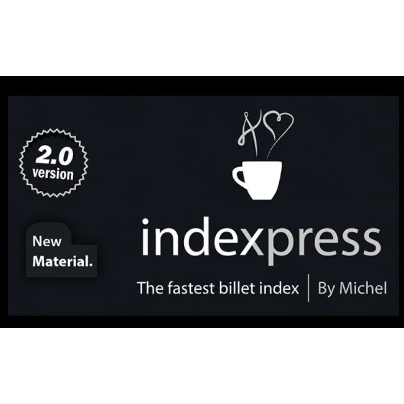 

Indexpress 2.0 (Gimmick and Online Instructions) by Vernet Magic Mentalism Magic Tricks Illusions Close up Magic Props Stage Fun