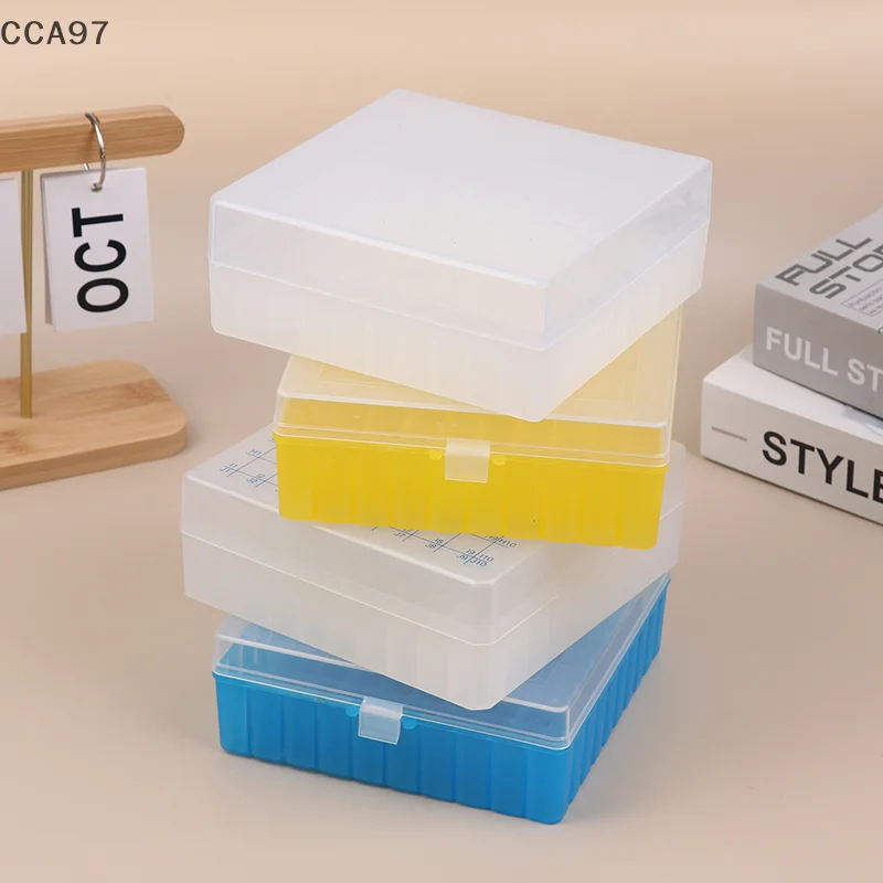 

Стойка для коробок для туб для лаборатории, 100 мест, подходит для криотруб 1,5 мл, 1,8 мл, 2 мл, пластиковый материал с крепежной крышкой