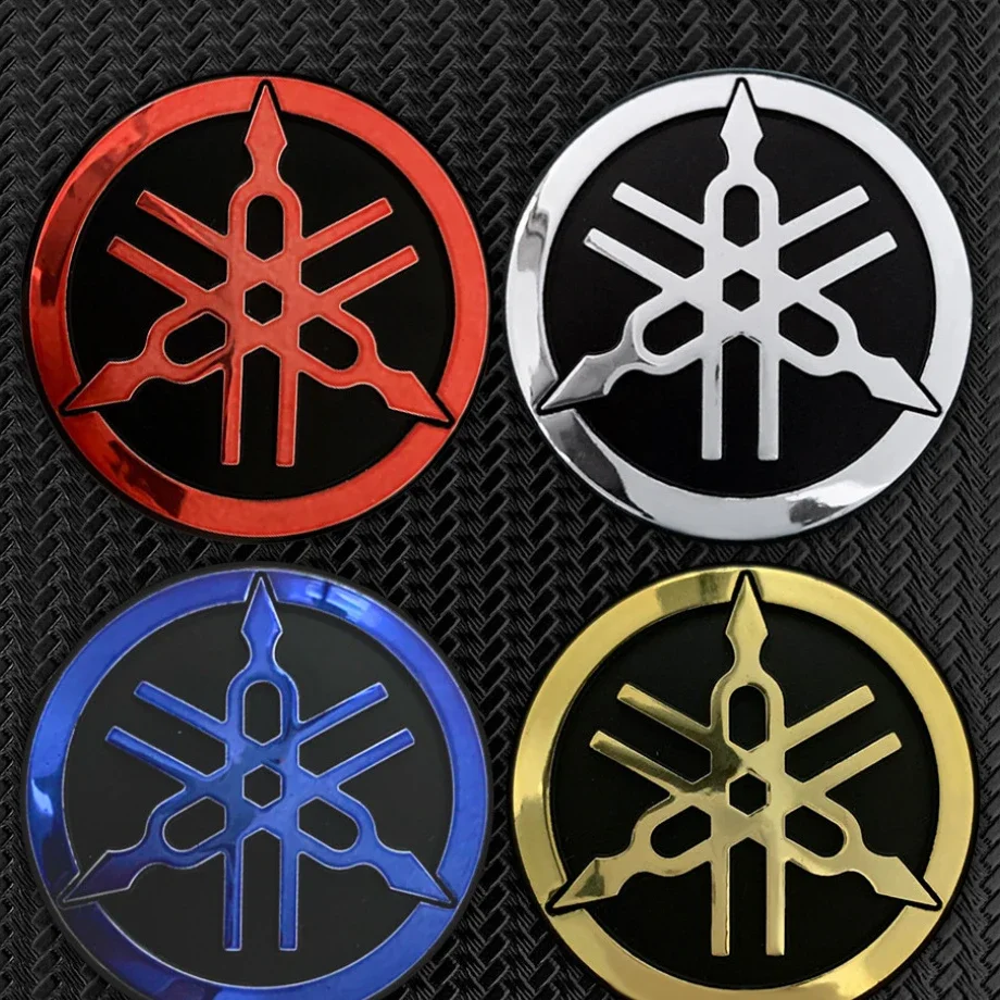 Round Motorbike Tank Badge Modified For R1 R3 R25 Mt-09 Mt07 Moto Decal 3D Motorcycle Emblem 50MM For Yamaha Sticker Logo