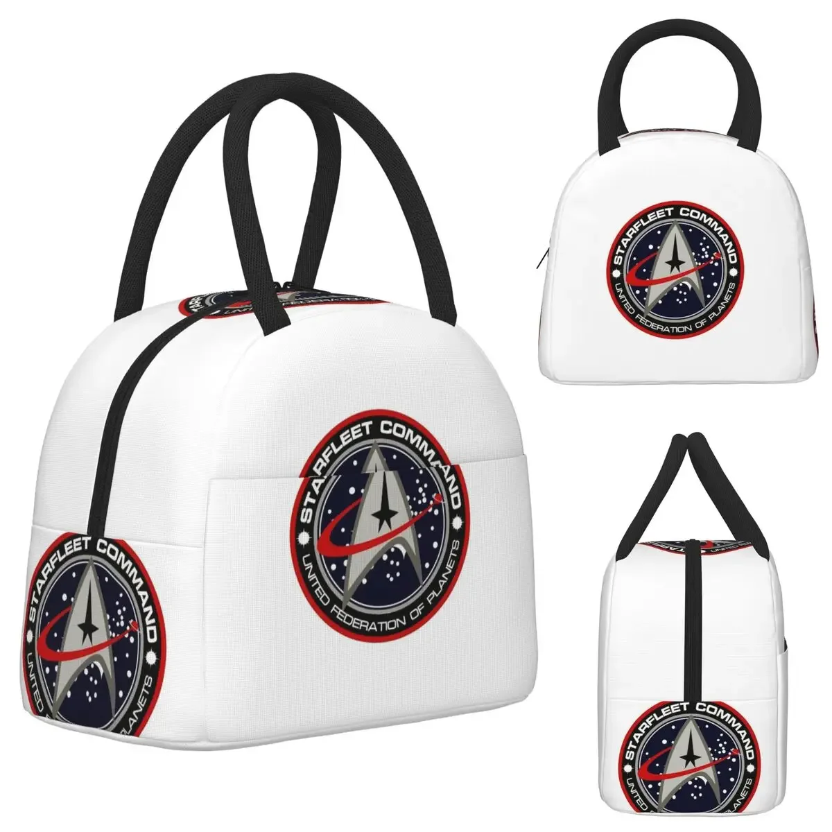 Star Treks Science Fiction TV Series Insulated Lunch Bag for Women Office Cooler Thermal  Lunch Boxes Container