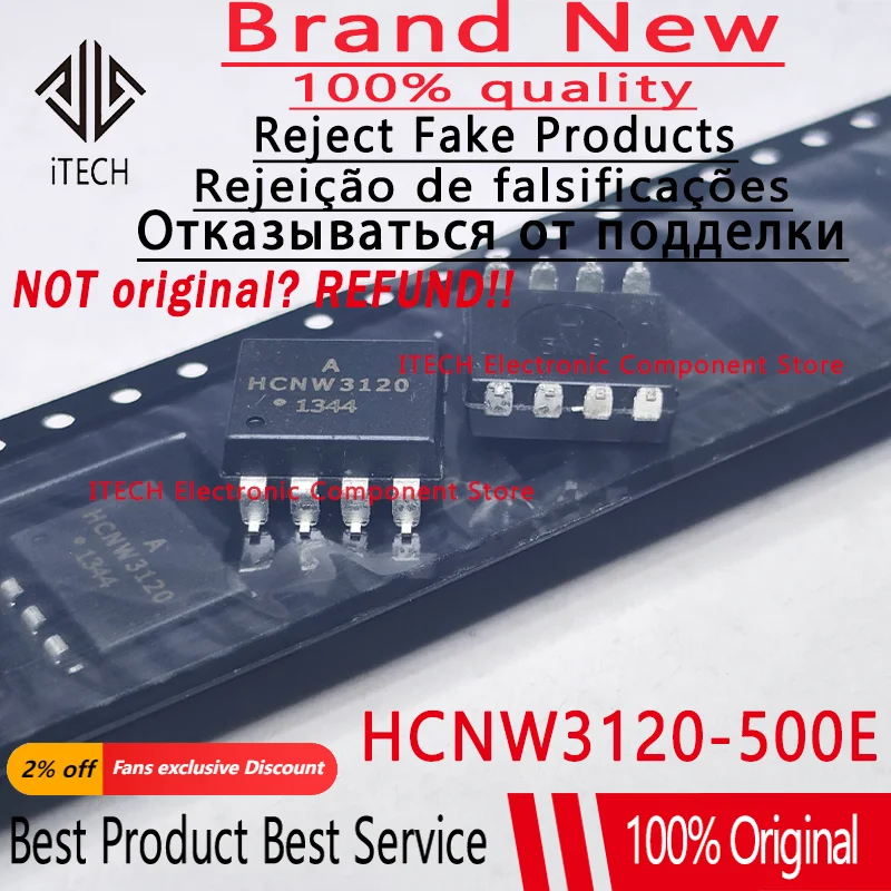

5 шт./лот, оригинальный HCNW3120-500E HCNW3120 SOP-8, новый точечный инвентарь, 100% подлинный, высокое качество