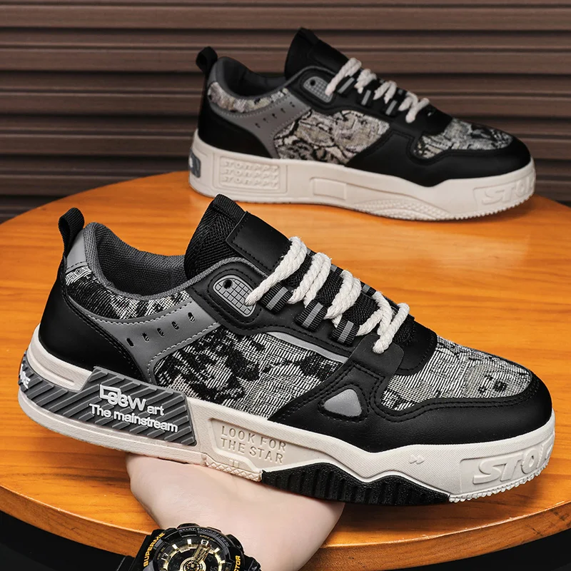 

Весенне-осенние новые дышащие и удобные кроссовки для студентов, модные универсальные спортивные и повседневные кеды на толстой подошве.