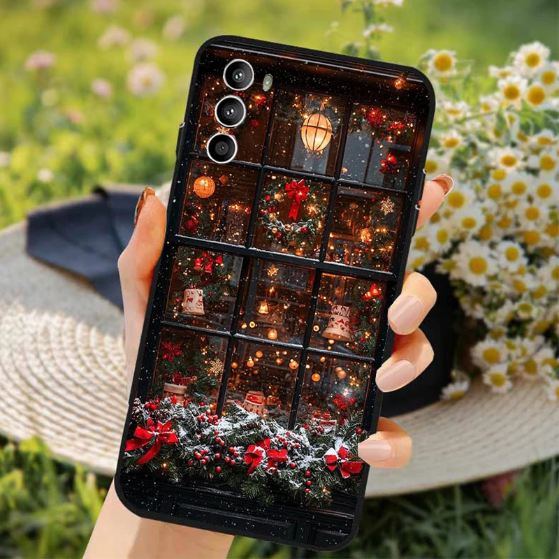 

Phone Case For Moto G85 G55 G05 G14 G75 G31 G50 G52 G60 G13 G32 G84 G54 G53 G72 G24 Power Christmas Cat Tree