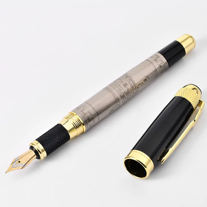 

1 Piece Lytwtw's Metal Creative Gift Business Fountain Pen Office School Supplies Stationery