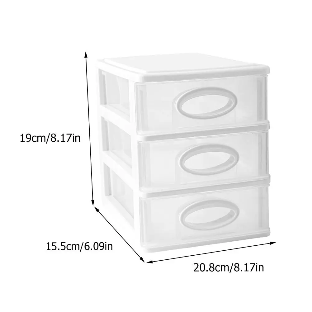 1pc Desktop Storage Box Multi-Layer Plastic Cabinet For Bedroom Bathroom Dormitory Stationery Container Home Storage Holder