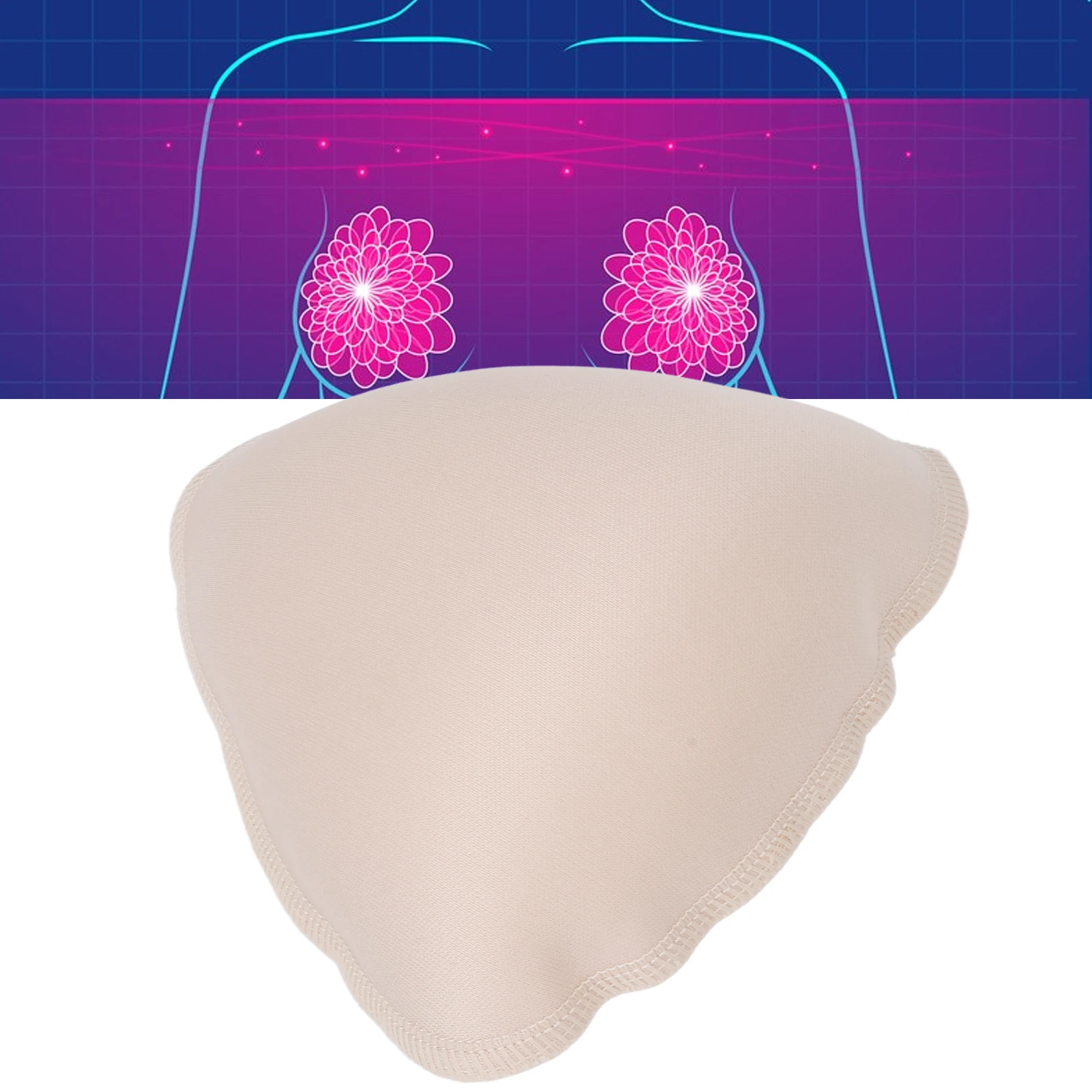 Bra Inserts Comfortable Breathable Soft Filling Bra Pad Suitable for Female Women Triangular Bra Insert Triangular Bra Pad