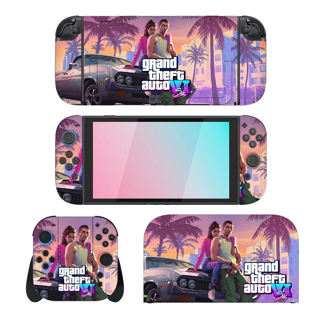 

New Game Protector Sticker Skin for Nintendo Switch 2 Console Dock Charger Stand Holder Joy-con Controller Vinyl