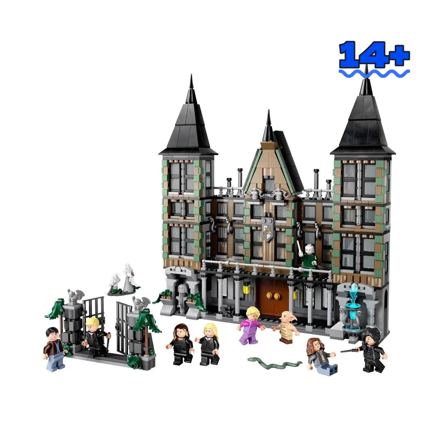 

Конструктор Disney Creation 76453 «Усадьба Малфой», 1601 деталь, коллекционная модель для демонстрации, семейное развлечение, подарки на день рождения