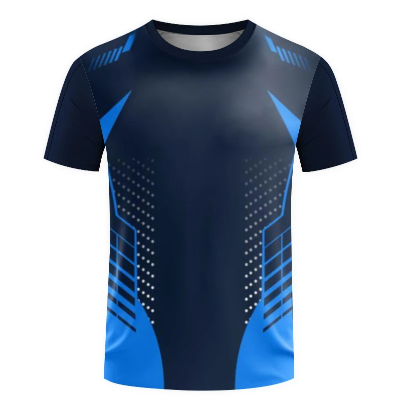 Summer fashion mens Tshirt quick drying Sportswear womens table tennis training clothes outdoor fitness breathable short sleeves image 3