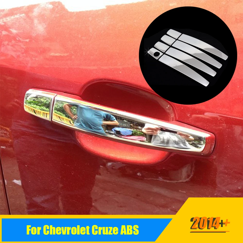 Fit For Chevrolet Cruze Malibu Trax Aveo Captiva Epica Sonic Chrome Door Handle Cover Trim Molding Overlay Cap Protector Styling