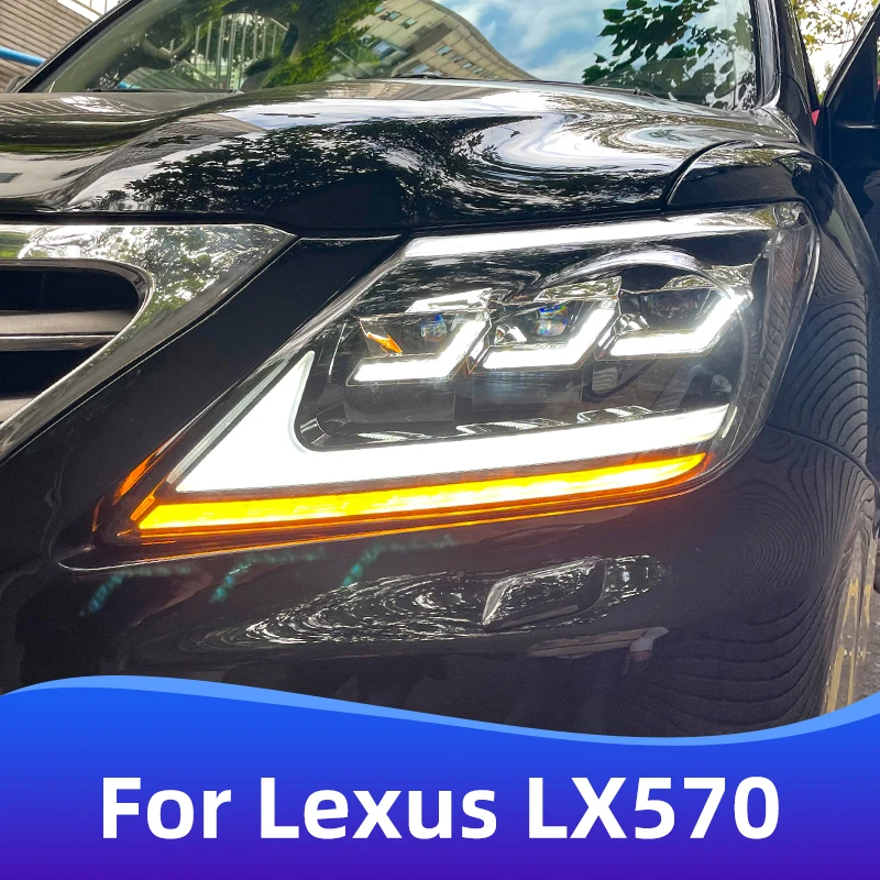 

Для 2008-2015 Lexus LX570 головной светильник сборки Upgrade полный светодиодный головной светильник Lexus LX570 автомобильный светильник аксессуары головной светильник Lexus