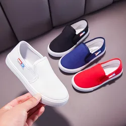 Spring Autumn Canvas Shoes for Children Versatile Student Solid Casual Shoes Boys Girls Breathable Non Slip Sneakers Kids Shoes