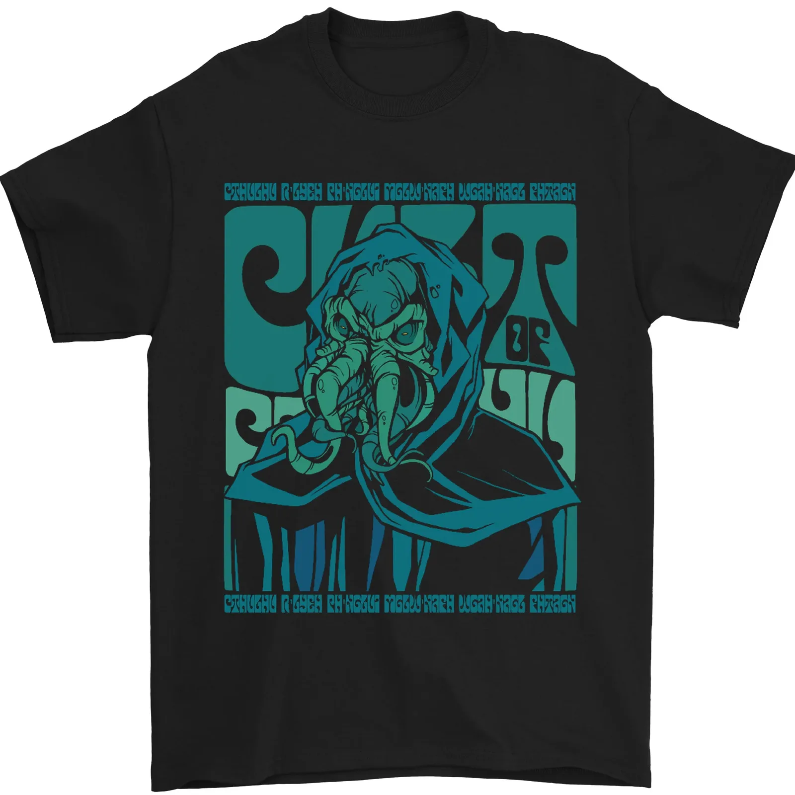 Cthulhu Cult Kraken Mens T-Shirt 100% Cotton