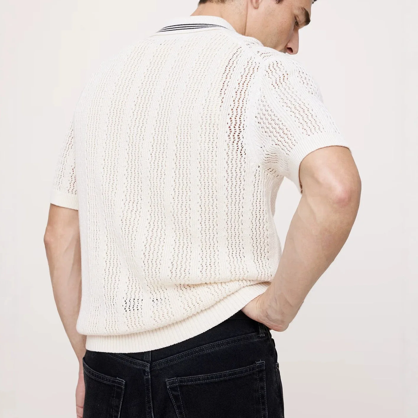 Summer linen men's suit, loose-fitting trousers, casual suit pants, thin and breathable, elastic waist, cotton and linen top.