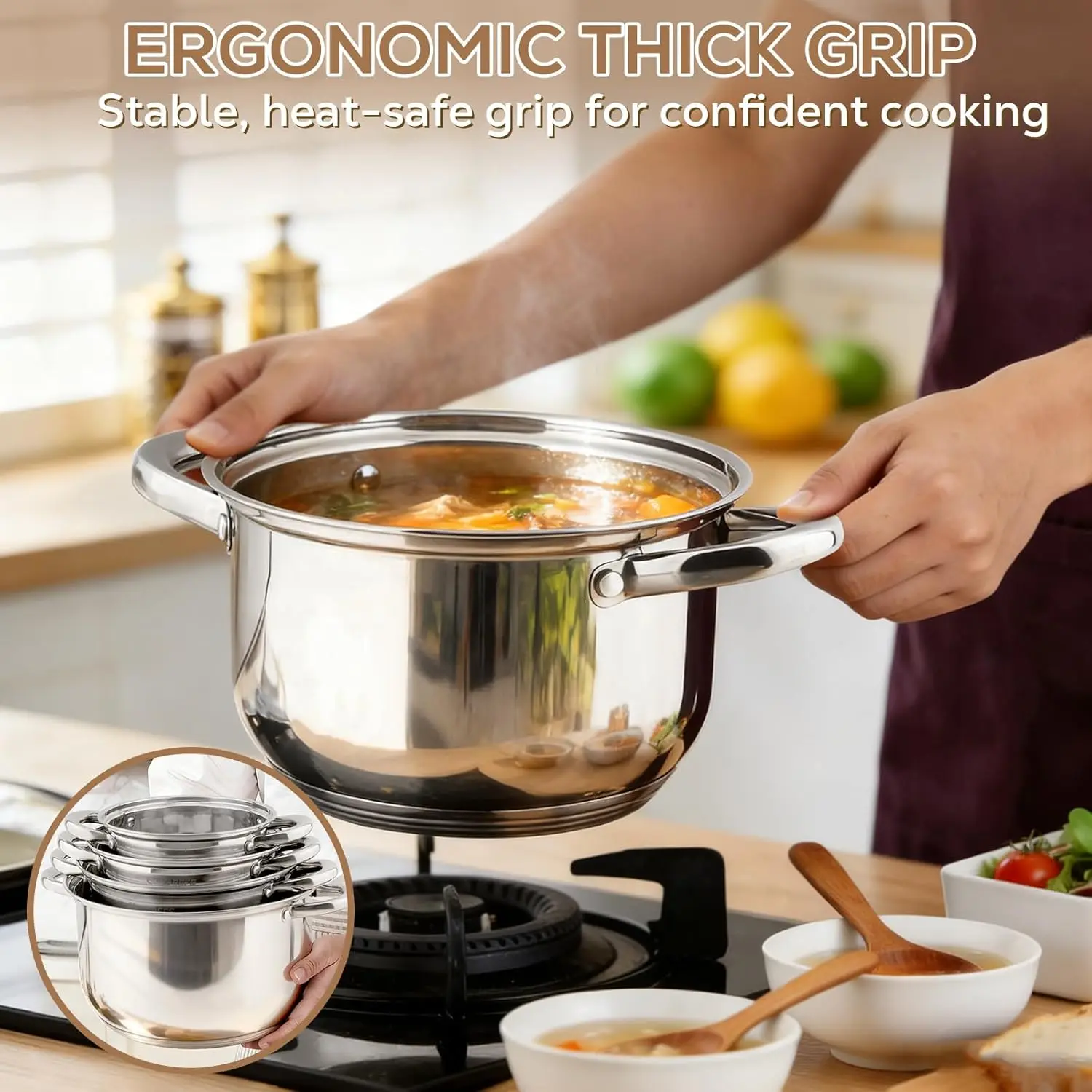The Stainless Steel Cookware Set — 15-piece induction-ready kitchen collection 6