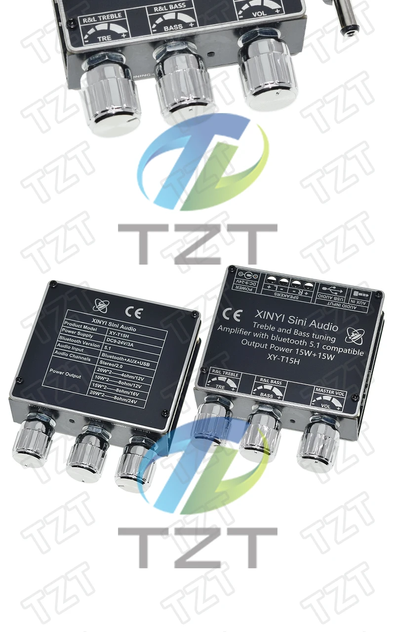 1/2 Stück XY-T15H Bluetooth 5.1 Digitaler Leistungsverstärker-Modul 15W+15W 2.0-Kanal Stereo-Verstärkerplatine für DIY Kabellose Lautsprecher – Detail 9