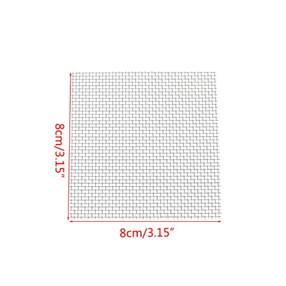 

10 pcs 304 Stainless Steel Wire Mesh Pad 8X8Cm Silver Aquarium Moss Net Fish Tank Water Plants Fixed Ornament Decor Screen For