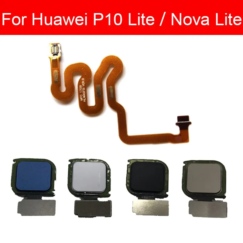 Fingerprint Sensor Home Button Flex Cable For Huawei P10 Lite/Nova Lite PRA-LX2 WAS-L03T WAS-LX1 Menu Touch ID Flex Ribbon