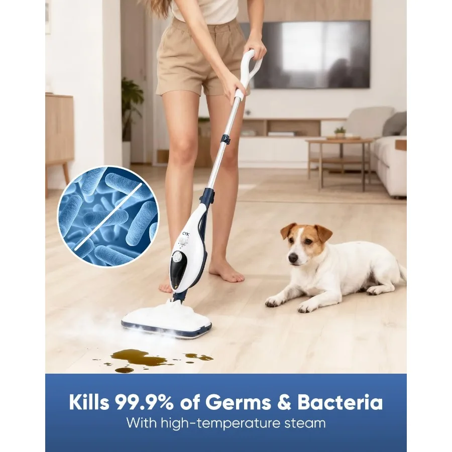 12 in 1 Handheld Steam Cleaner for Home Use with Powerful Steam Disinfection and Deep Cleaning Capability Ideal for Hardwood Fl