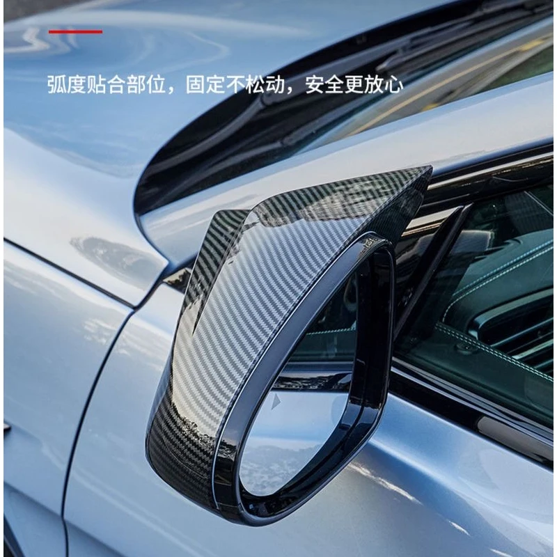 2pcs For BYD Seal Atto 4 2022 2023 2024  Car Rear View Rearview Side Glass Mirror Cover Trim Frame Side Mirror Caps Accessories