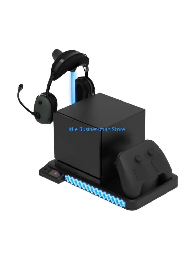 Gaming Dock Charging Dock Stand with Cooling Fan for Steam Machine ABS & Metal M76A