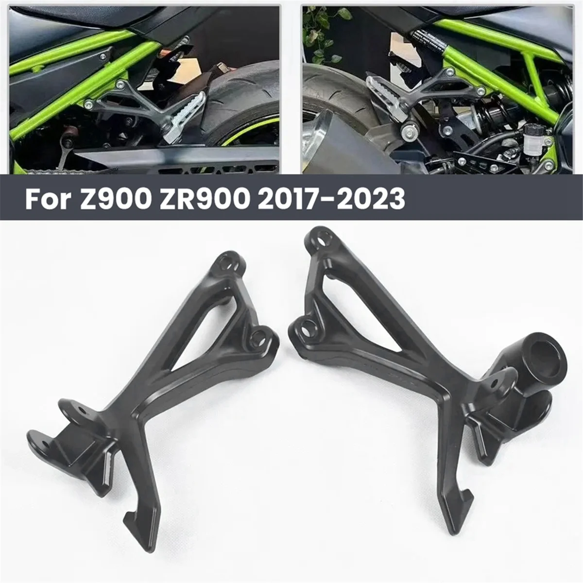 

Motorcycle Rear Right Pedal Support Footstool for Kawasaki Z900 ZR900 2017-2023