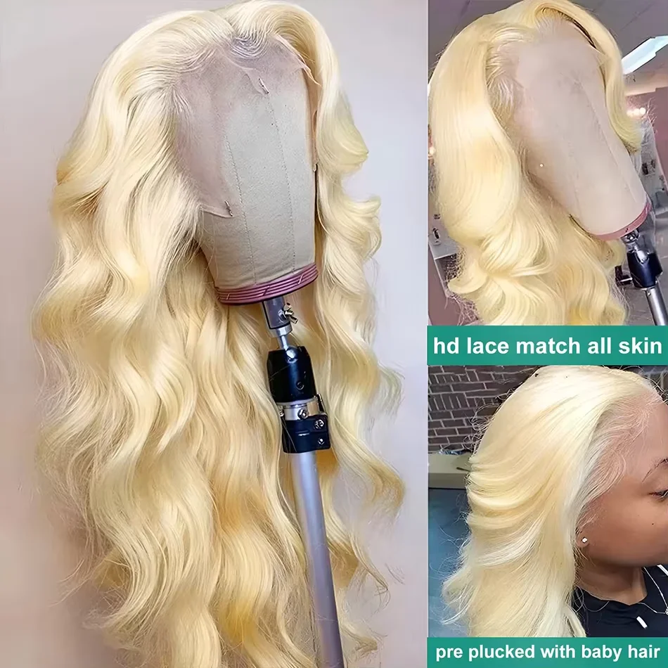 30-32 Zoll Peruanische Body Wa – 613 Blonde Body Wave Lace Front Wig Bewertung und Preis