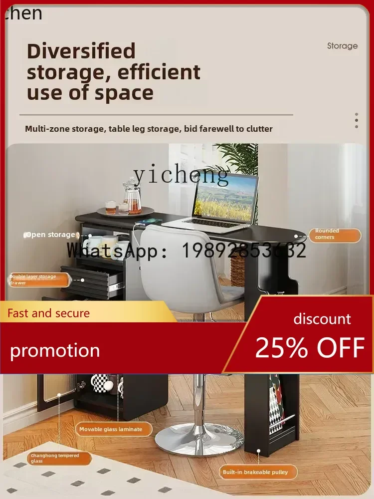 

YFY balcony tea bar counter retractable high-end small mini coffee bar counter integrated cabinet