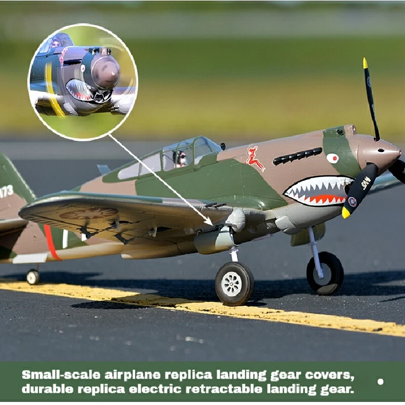 FMS 980 mm Flying Tiger P-40B Warhawk RC vliegtuig vaste vleugel WW2 vechtermodel Plug-N-Play geweldig cadeau voor kinderen en volwassenen