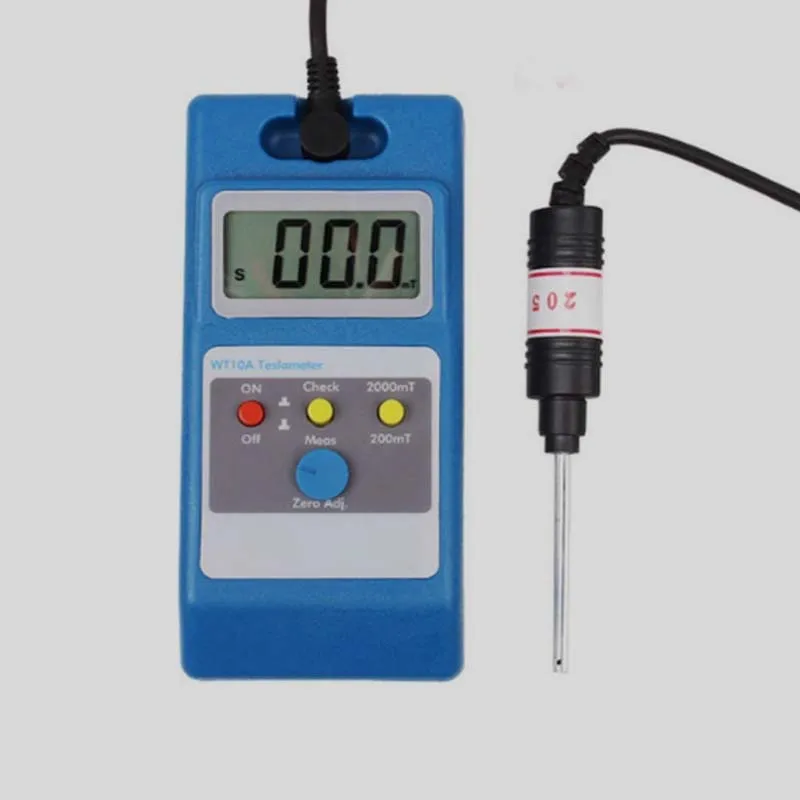 Hot Sale Professional LCD Gaussmeter Tesla Meter WT-10A Digital Fluxmeter Surface Magnetic Field Tester WT10A Instrument